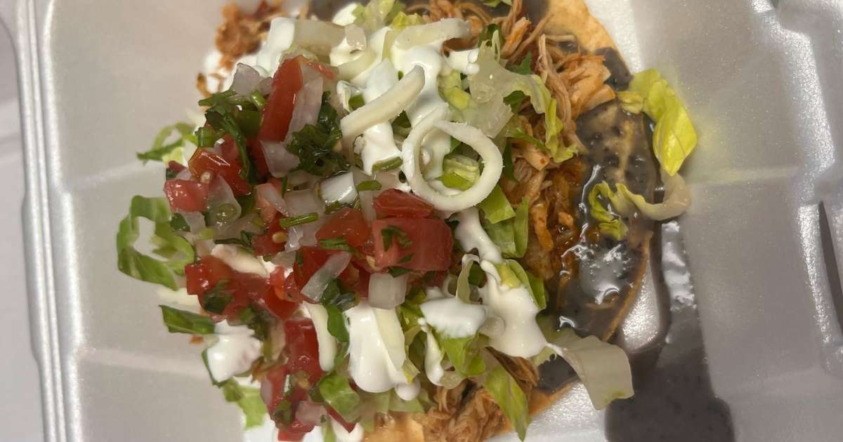 A tostada at El Jefe Taqueria
