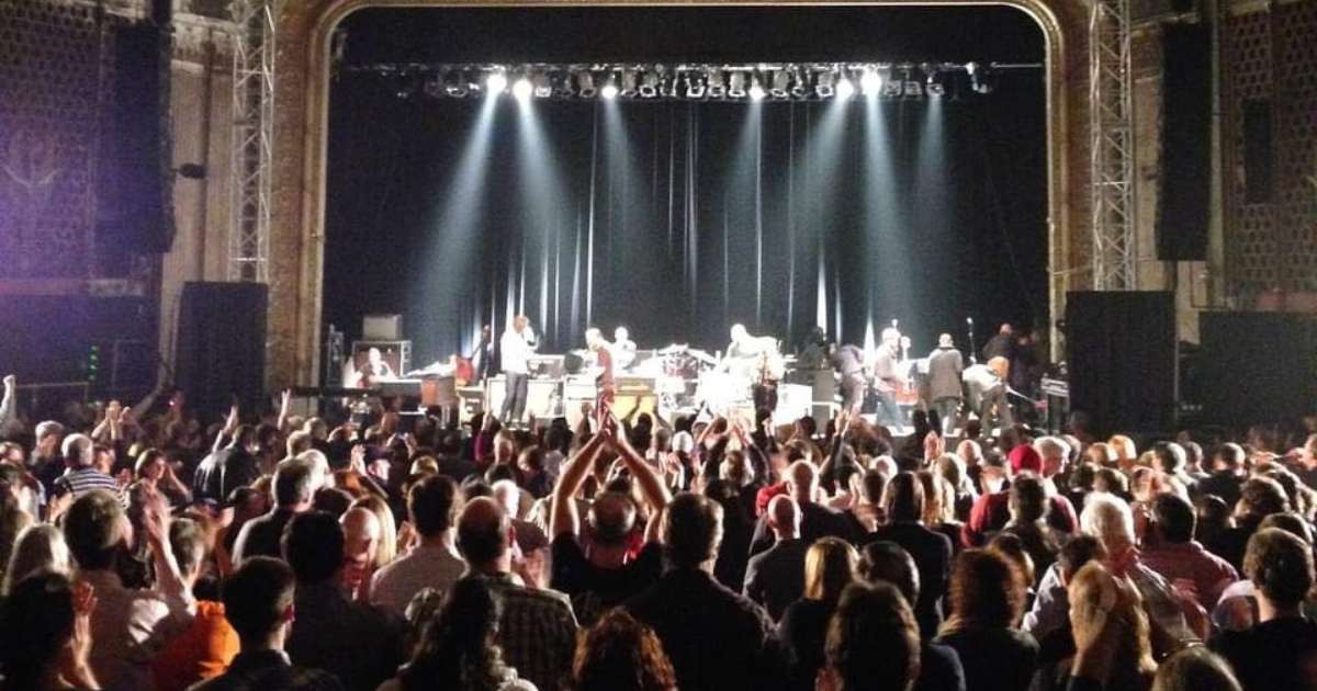 The interior of Keswick Theater during a concert