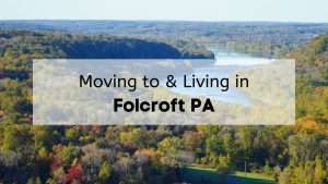 Overview of the Delaware River somewhere near Folcroft.